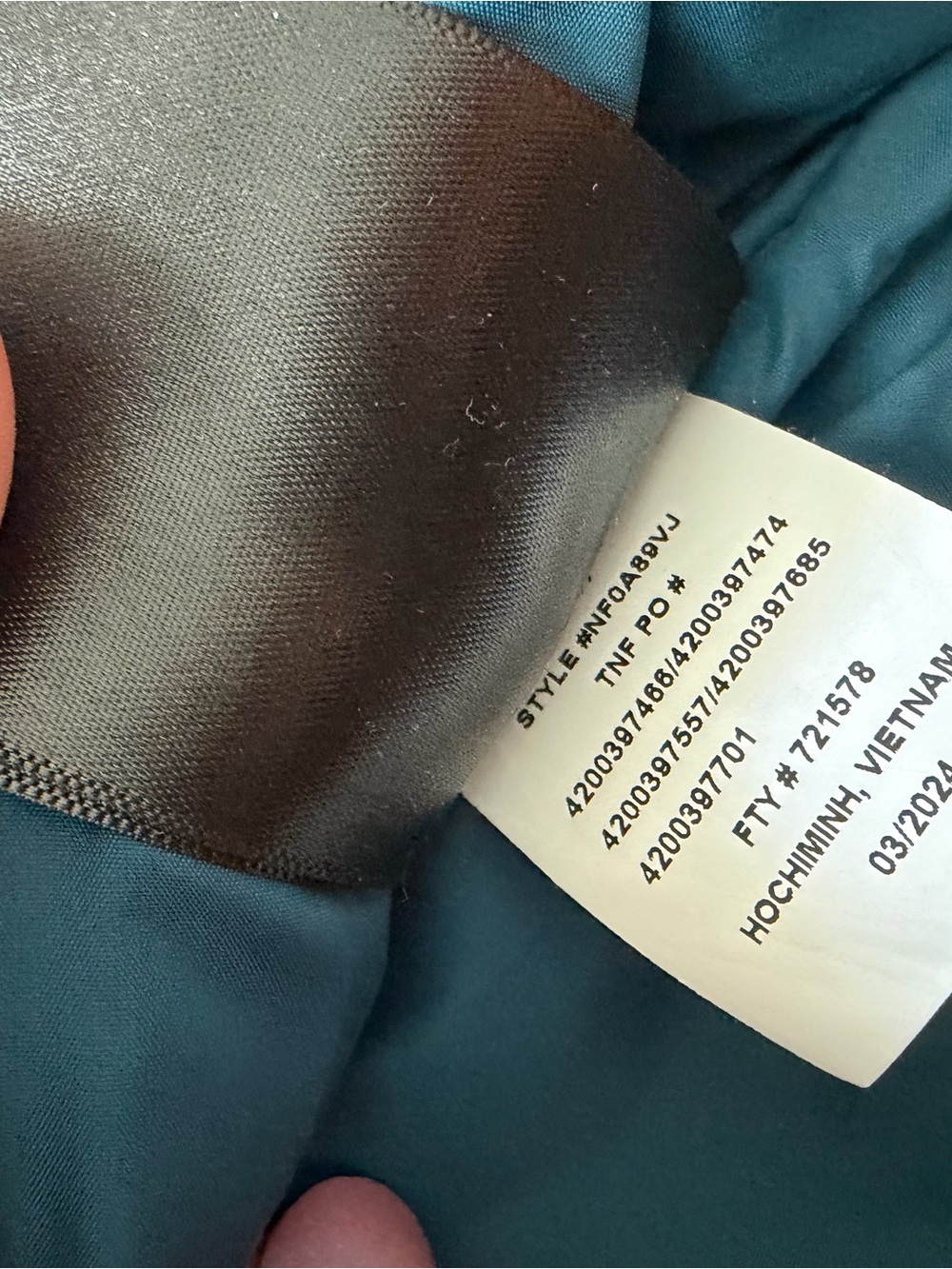 The North Face 600 Down Puffer Vest Blue Women's Size Small NF0A89VJ - Picture 8 of 10